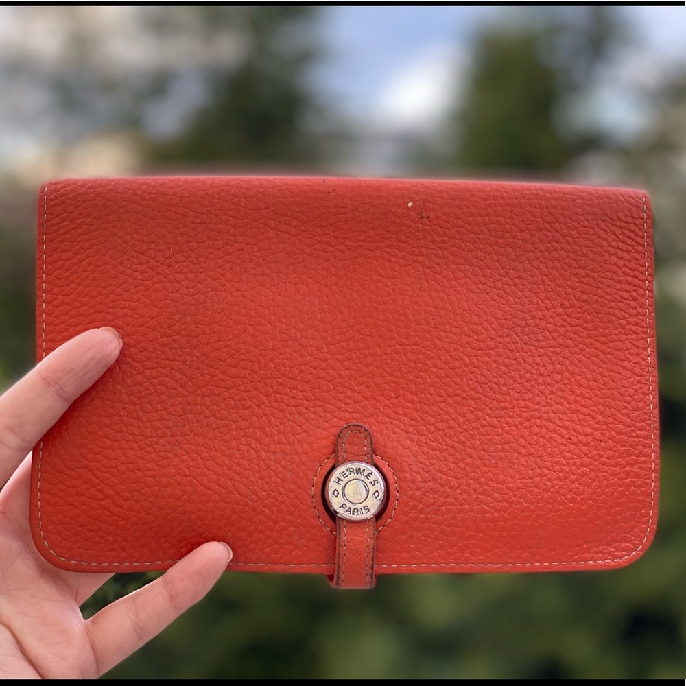 Hermès Orange Dogon Wallet